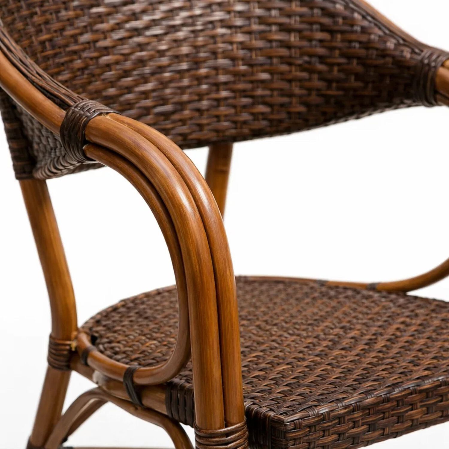 Silla Bistro Parisina Rattan Con Reposabrazos Jolie - Caf&eacute; Oscuro image number 5.0