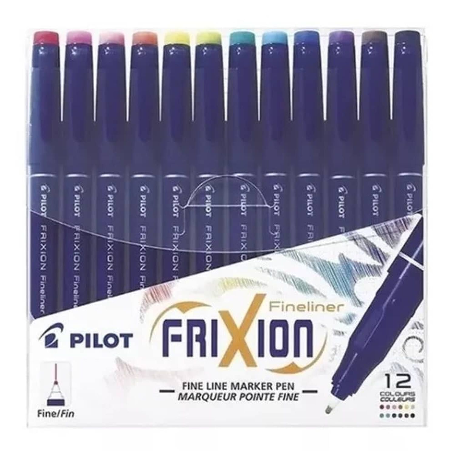 Set De Lapices Pilot Frixion Fineliner X 12 Unidades image number 1.0