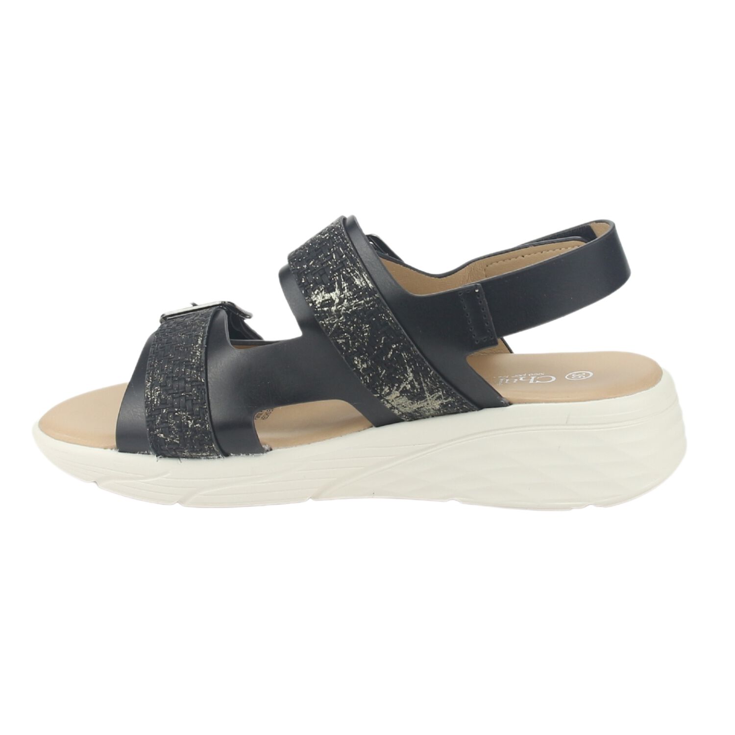 Sandalia Chalada Mujer Beni-12 Negro Casual image number 1.0
