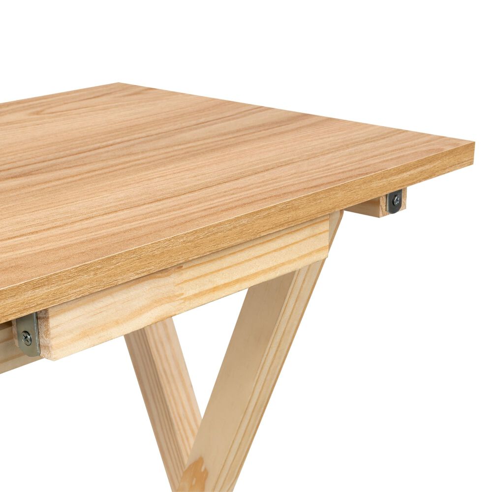 Mesa Plegable 65,7x47,9x35 Cm Cafe Claro image number 4.0