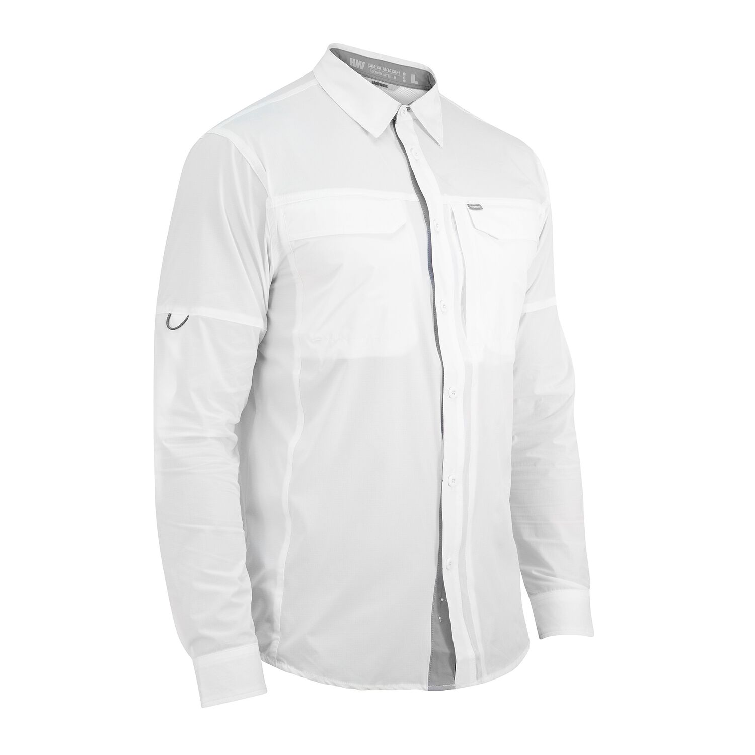 Camisa Hw Antakari Spandex Blanca image number 2.0