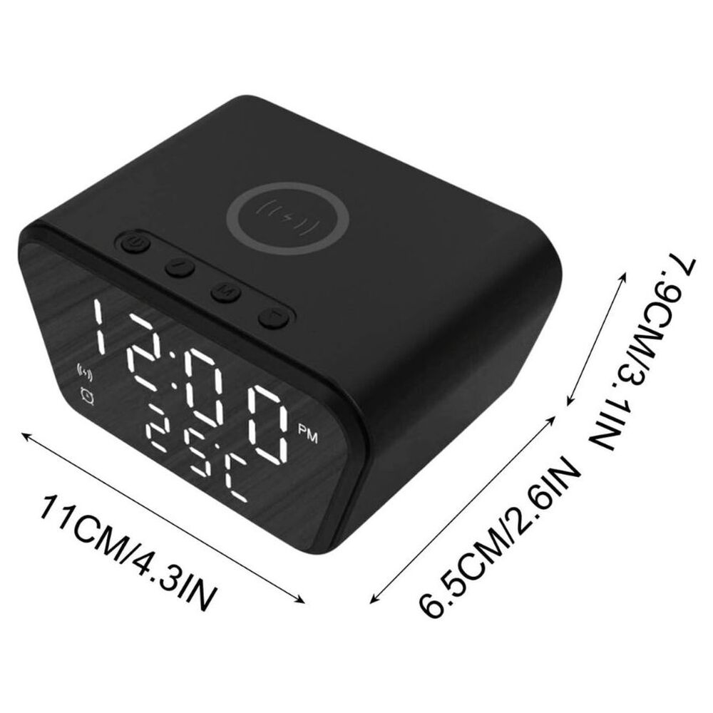 Reloj Despertador Con Cargador Inal&aacute;mbrico Y Term&oacute;metro image number 4.0
