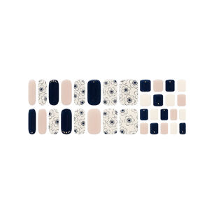 U&ntilde;as Sticker Efecto Gel Tiolla Botanic Navy