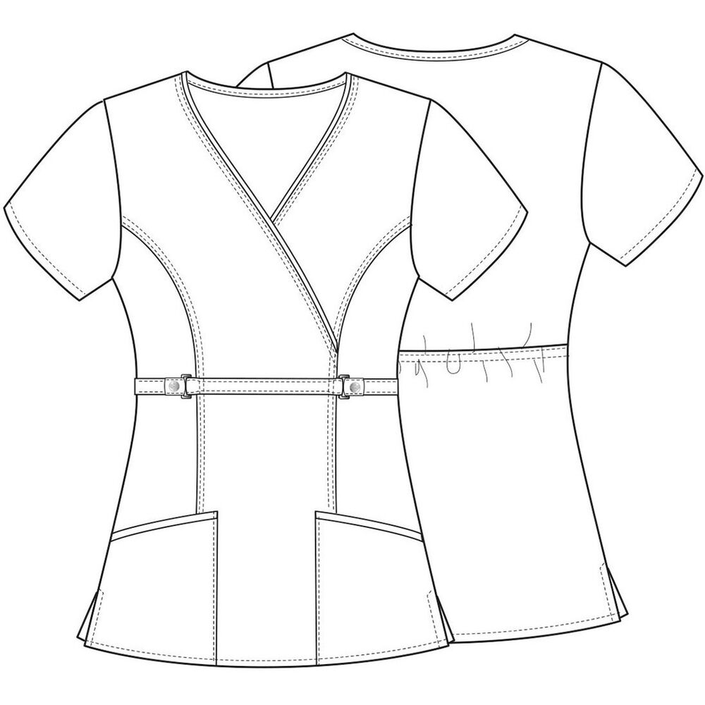 Polera Clinica Cherokee Luxe Azul Marino Enfermera image number 4.0