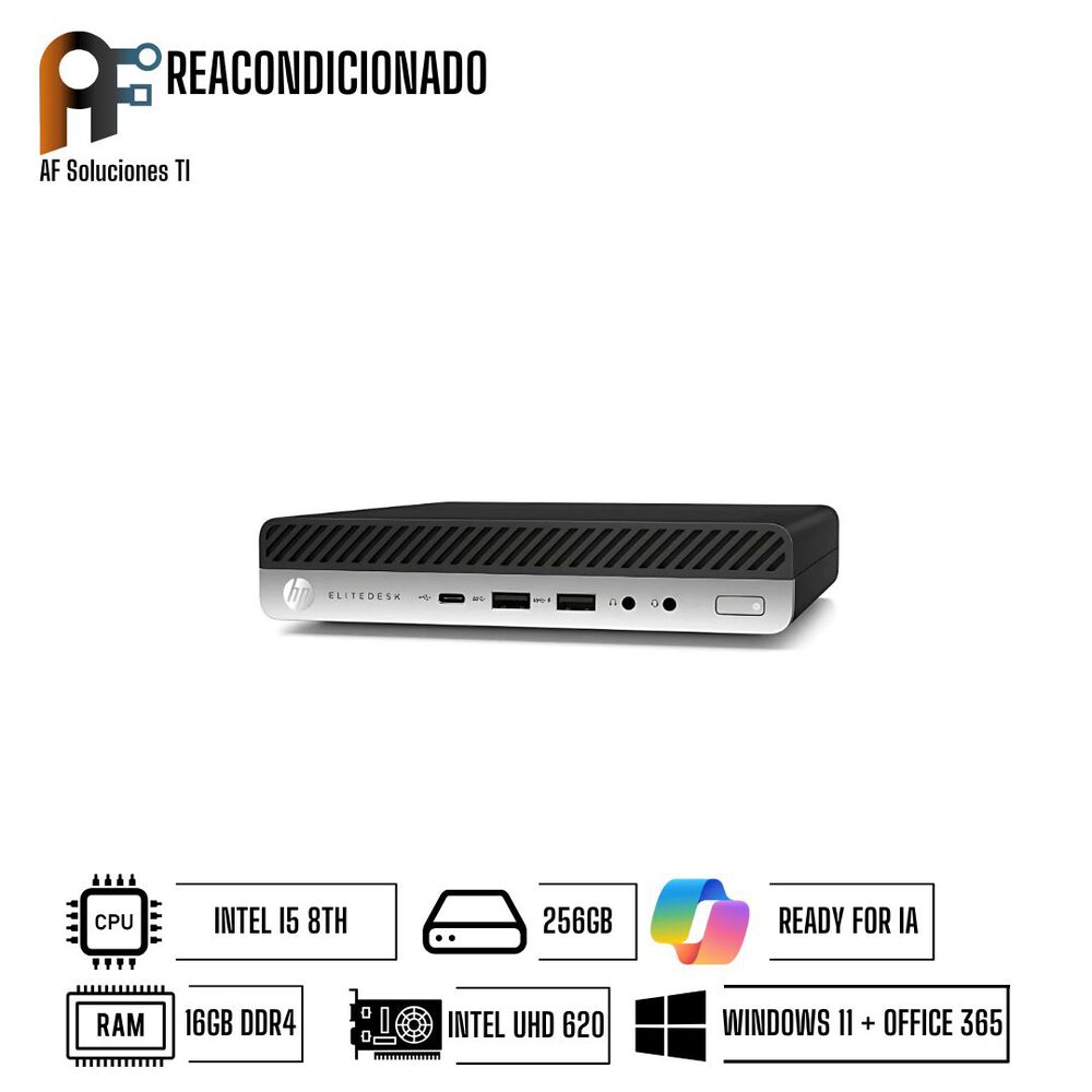 Computador Hp 800 G4 Mini Advanced Windows 11 - Office365 Reacondicionado image number 2.0