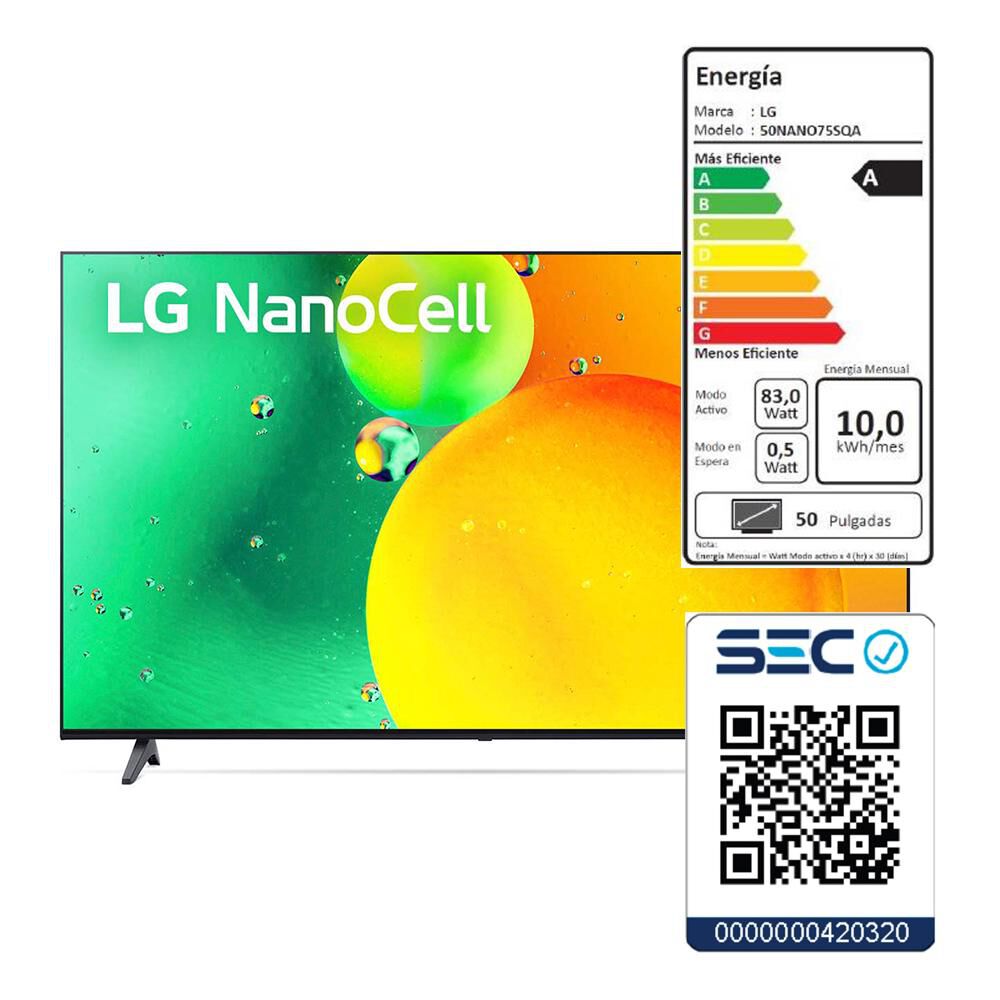 NanoCell 50" LG NANO75SQA  / Ultra HD 4K / Smart TV image number 12.0