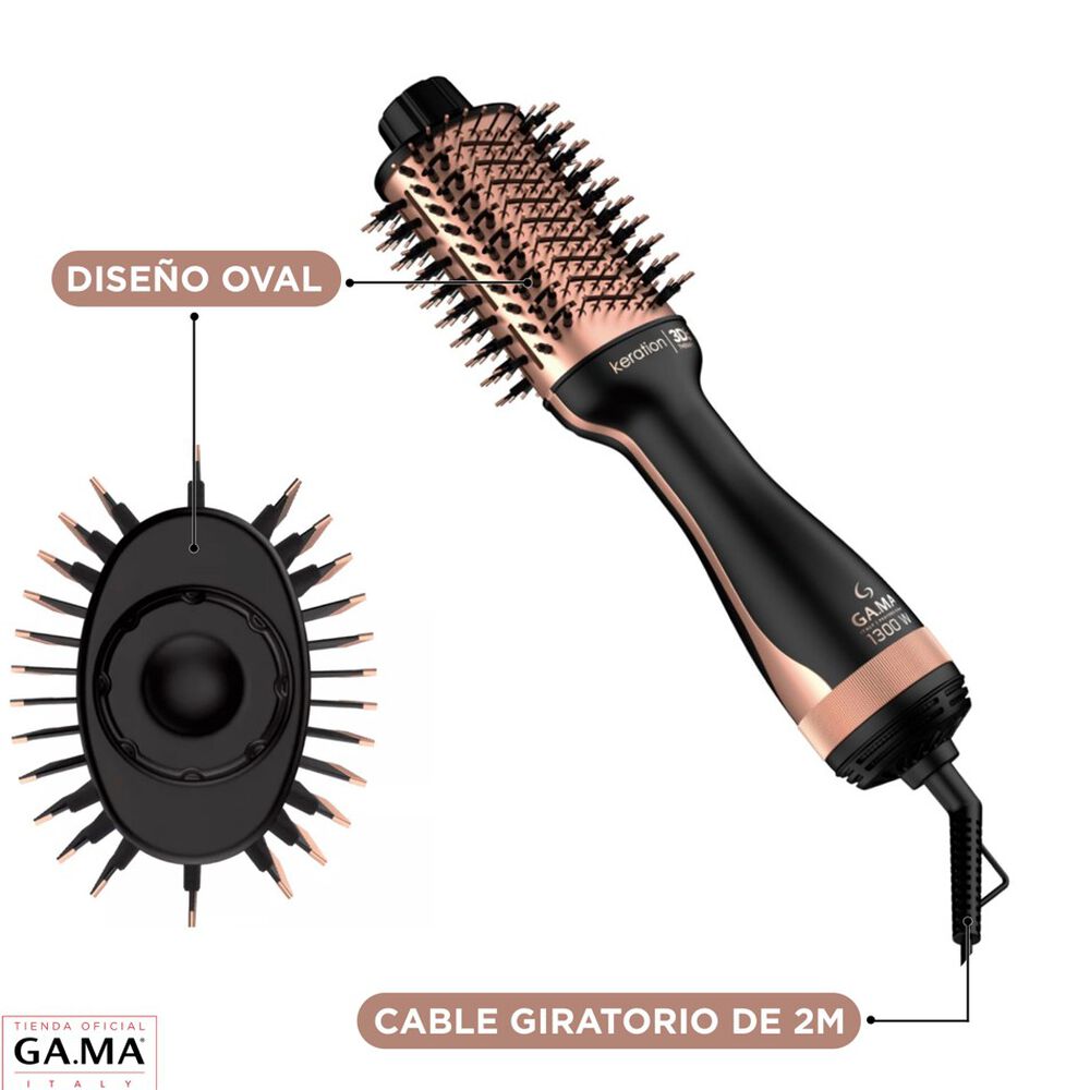 Cepillo Secador Modelador Y Voluminizador Gama Keration 3d image number 3.0