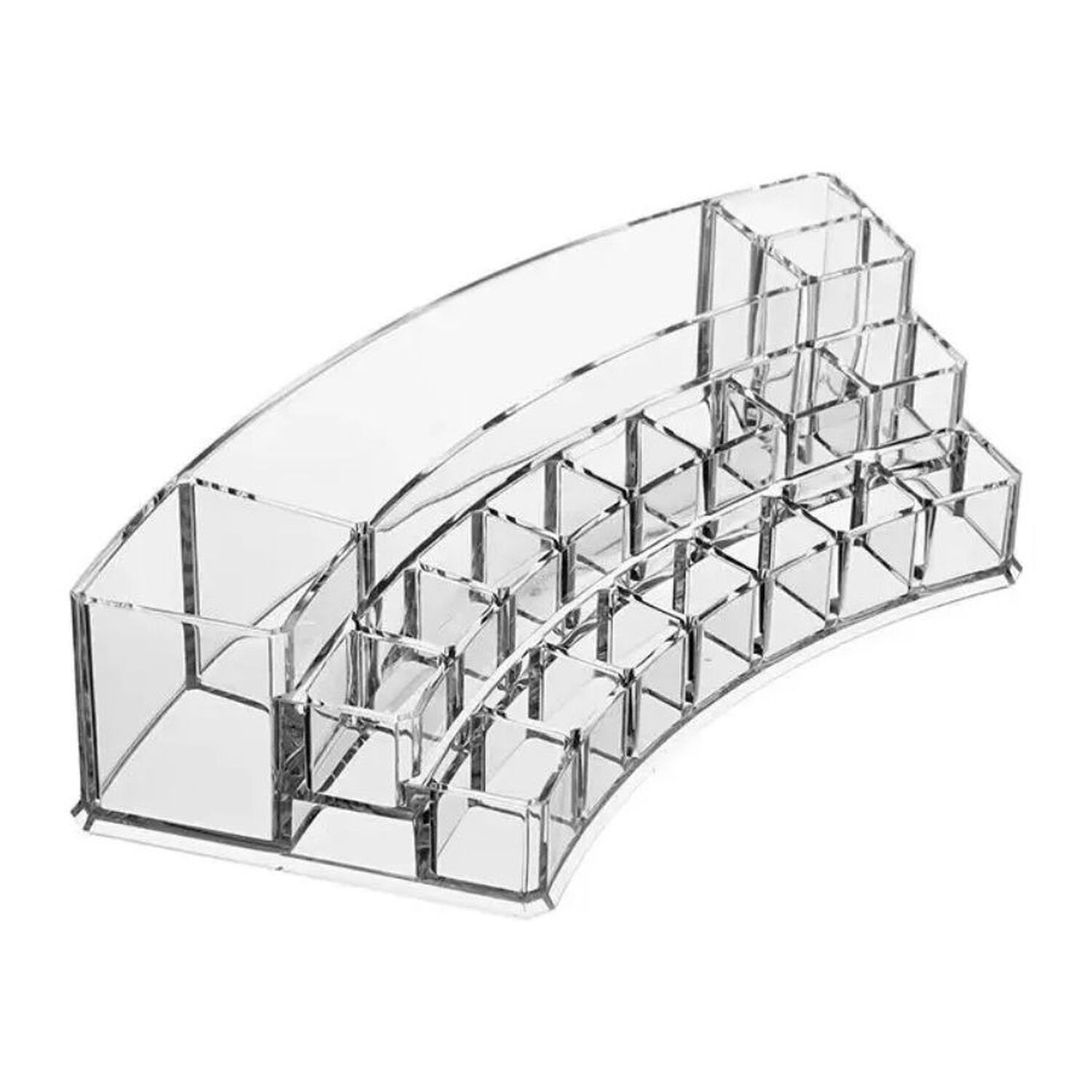 Organizador Cosm&eacute;ticos Acr&iacute;lico Curvo Maquillaje Ba&ntilde;o Tocador image number 3.0