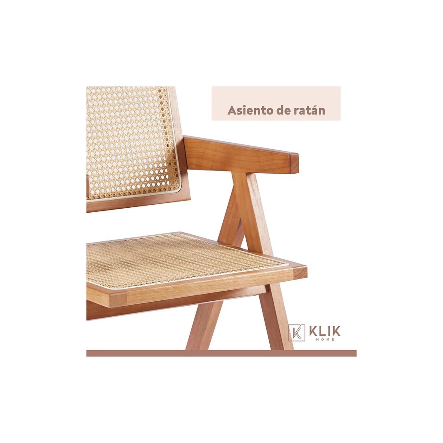 Comedor Rectangular De 120x80 Blanca + 6 Butaca Chandigarh Madera image number 6.0