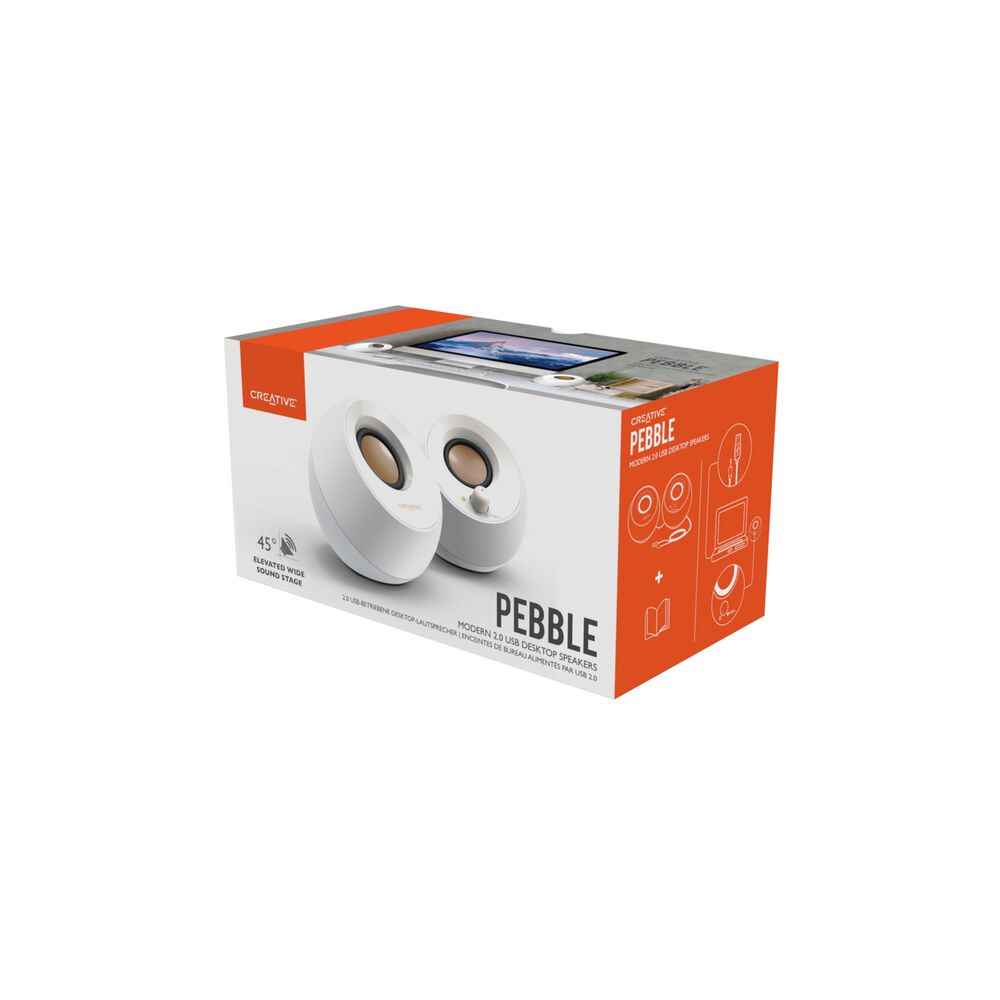 Parlante Creative Pebble Blanco image number 2.0