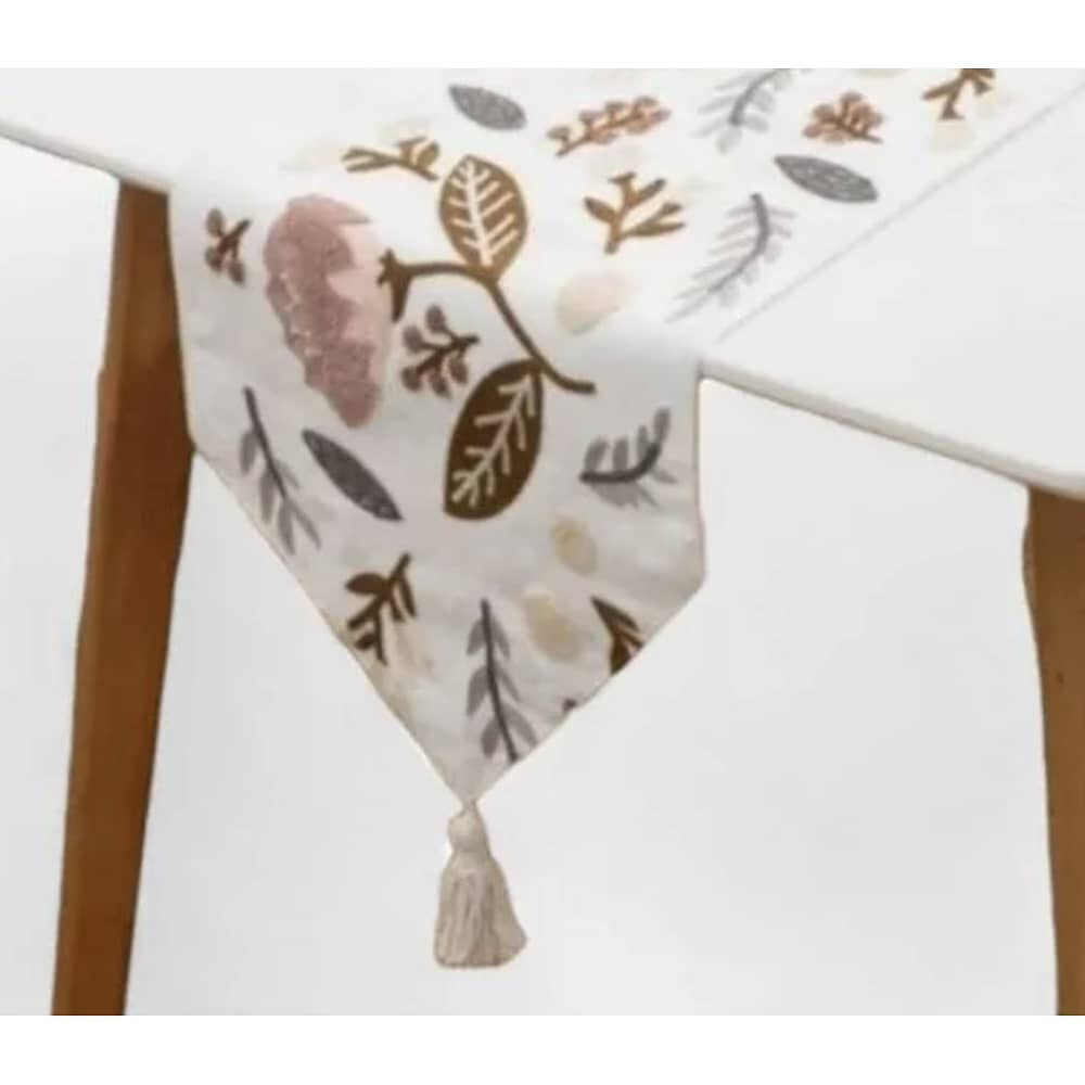 Camino De Mesa Bordado 32x180cm Corredor De Poliester image number 2.0