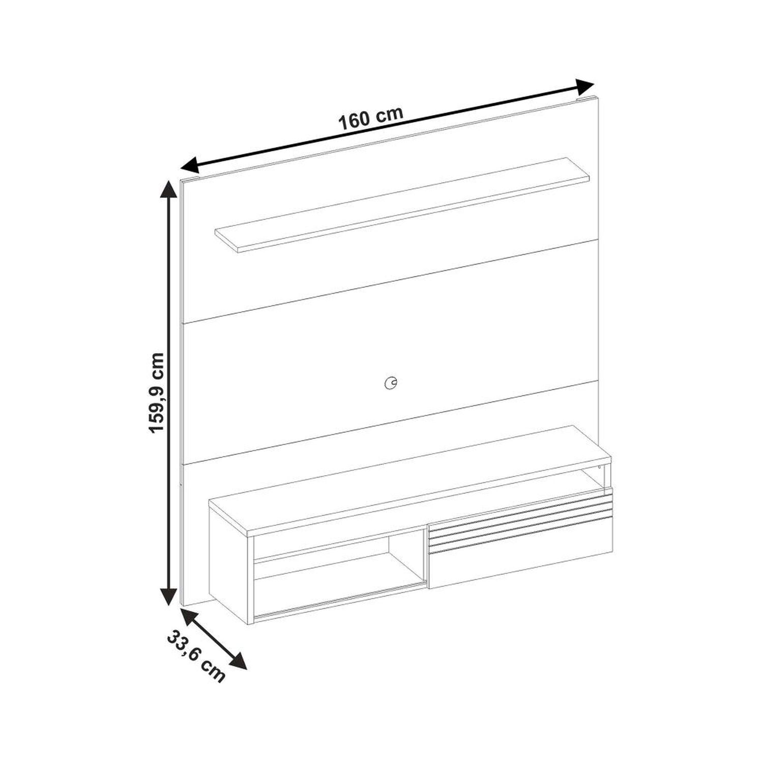 Panel Tv Home Mobili Santana  / 1 Puerta image number 1.0