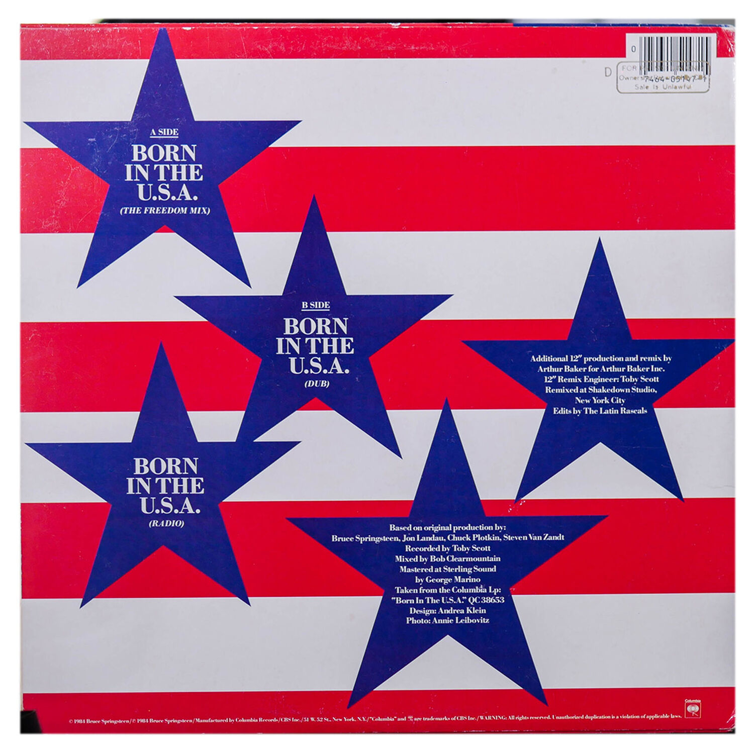 Bruce Springsteen - Born In The U.s.a.| 12" Maxi Single Usado image number 1.0