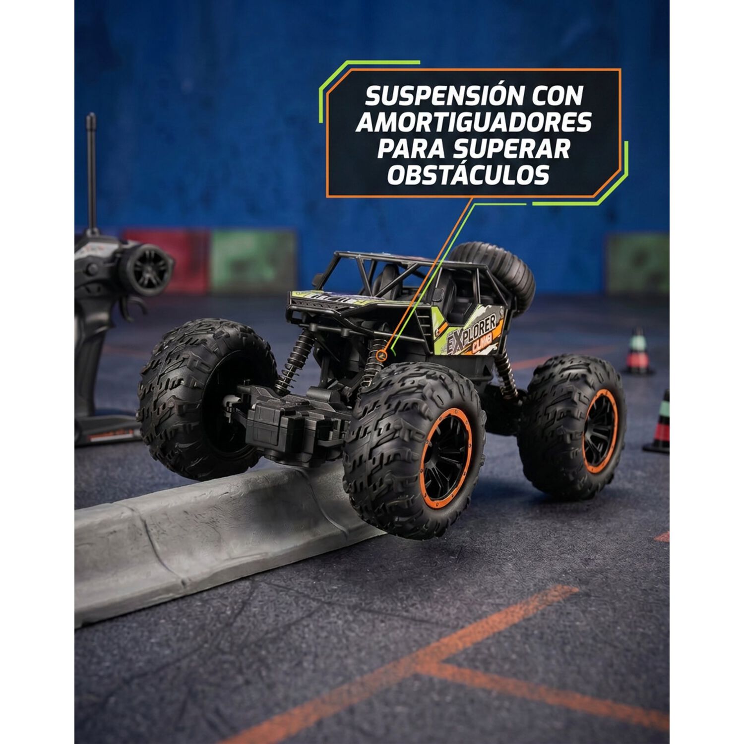 Auto Camioneta 4x4 Rally Control Remoto Todo Terreno Juguete image number 2.0
