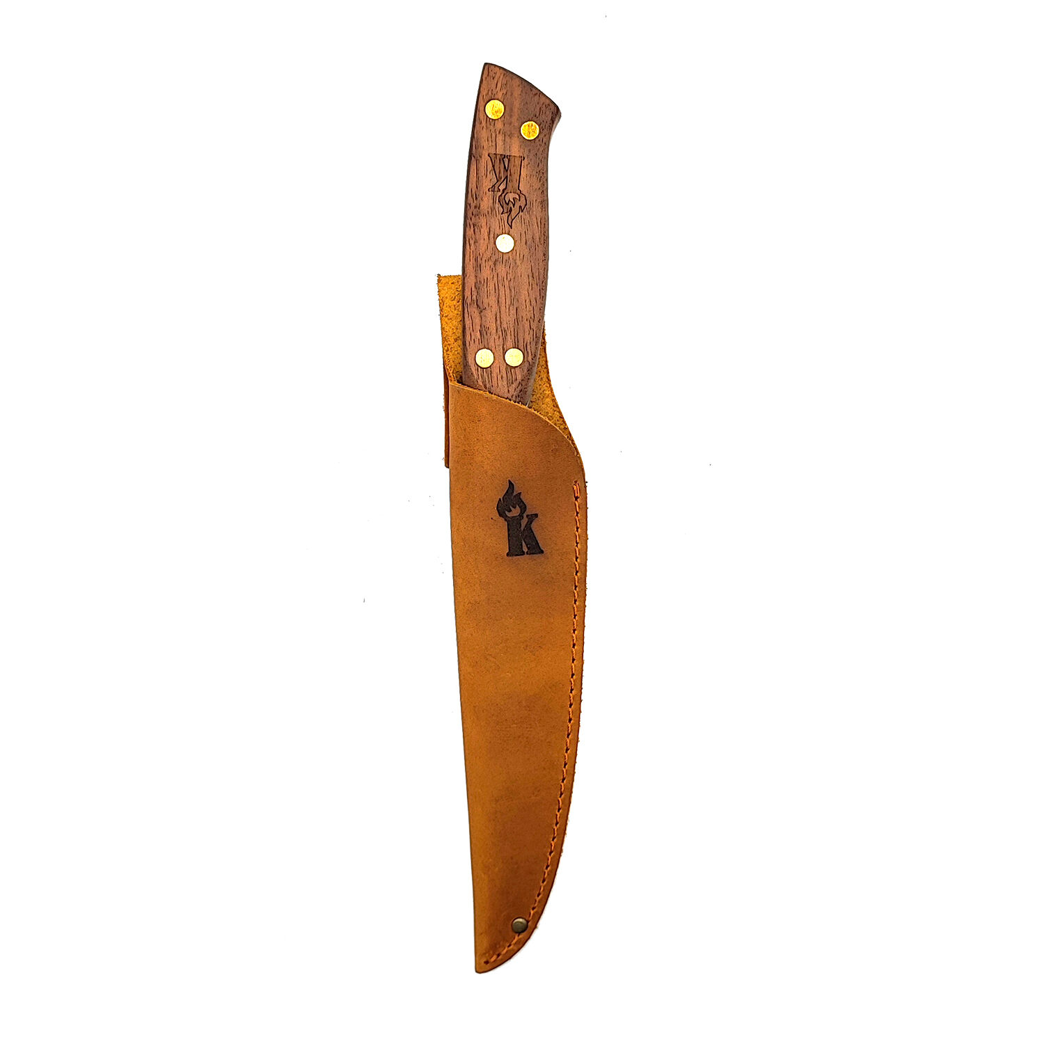 Cuchillo 5" Pellaifa Con Funda 100% Cuero Caf&eacute; image number 0.0