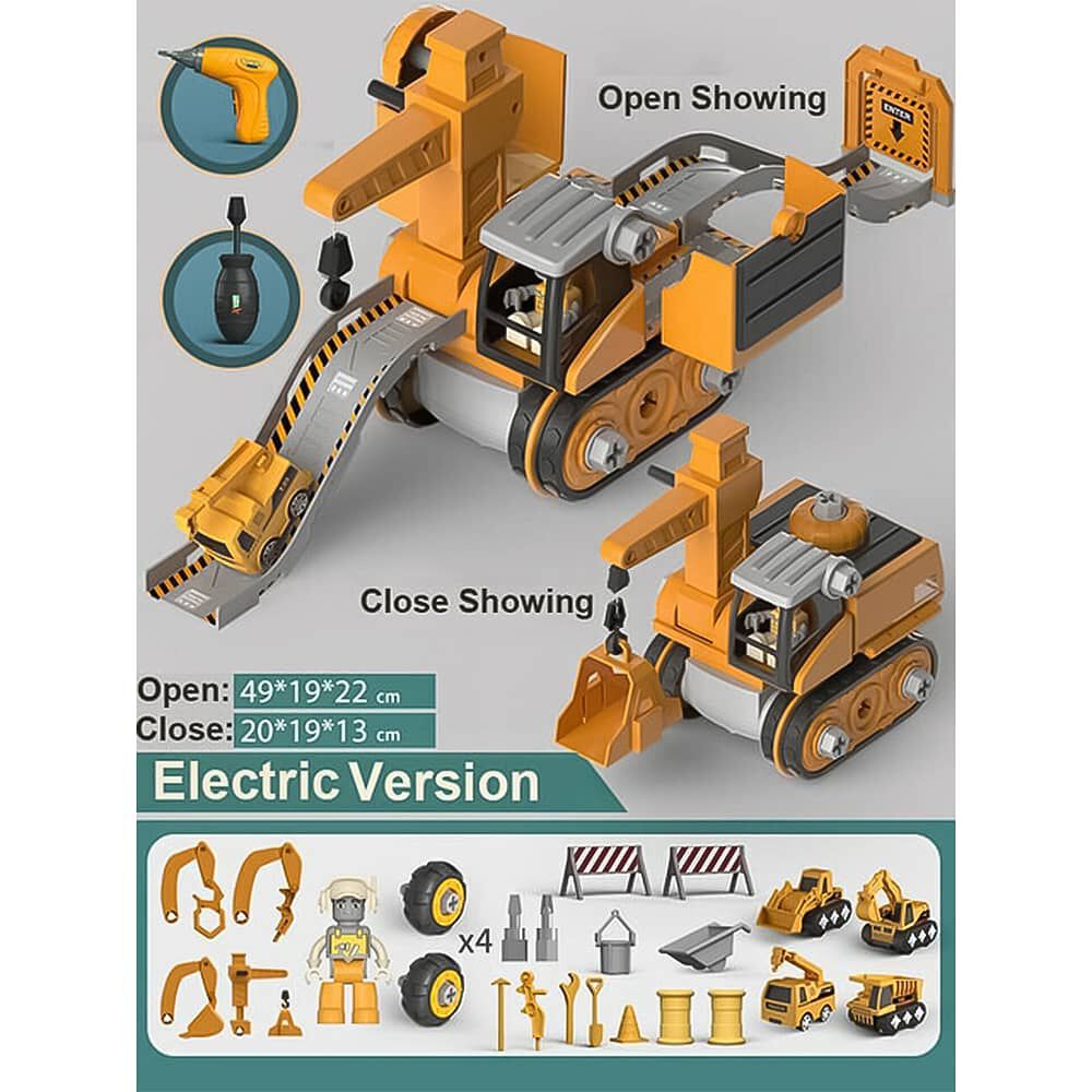 Juguete Camiones De Construcci&oacute;n Grua Y Elevador image number 1.0