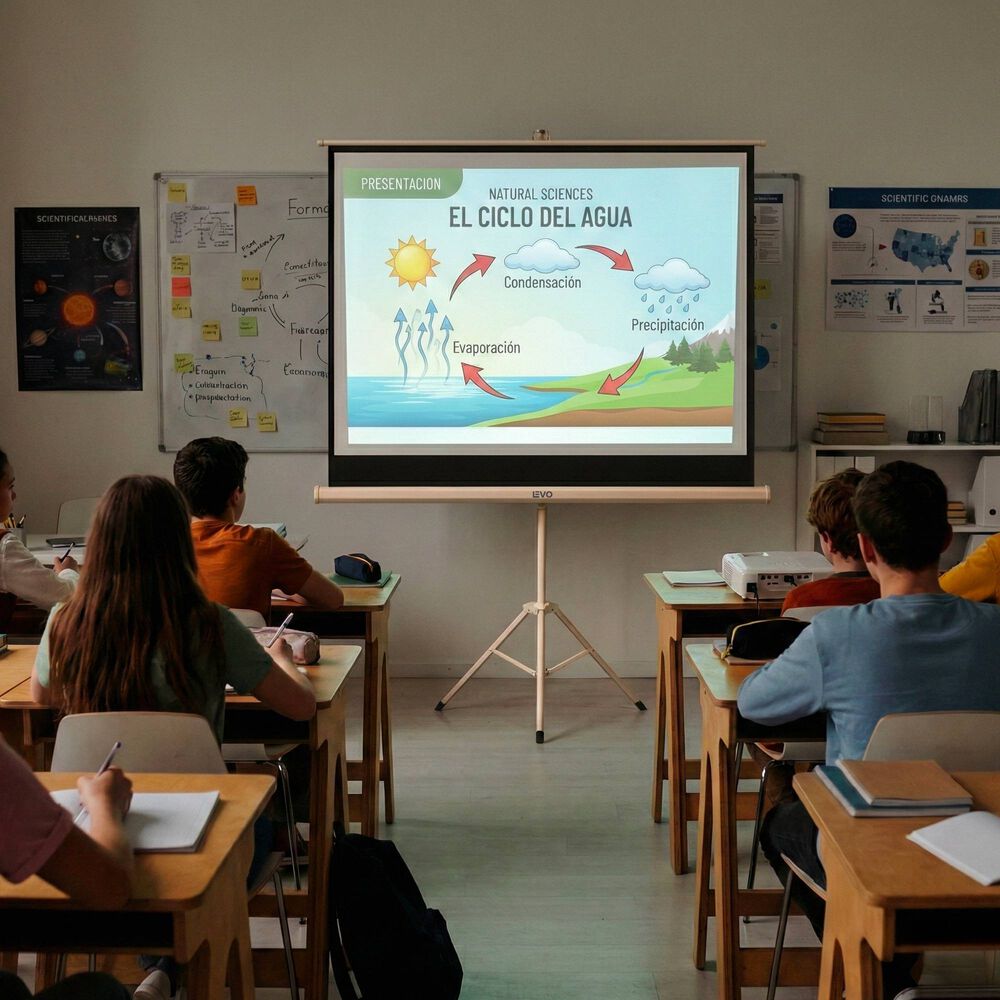 Proyector Port&aacute;til Lumix 9000lm + Tel&oacute;n Manual 60" Levo image number 5.0