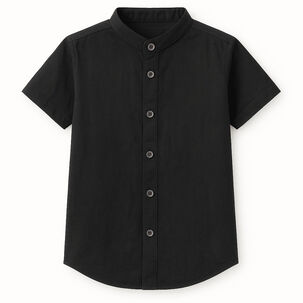 Camisa Niño Lino Manga Corta Fresca Y Elegante