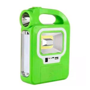 Linterna Portátil 6399a Led Cob Power Bank + Batería Solar