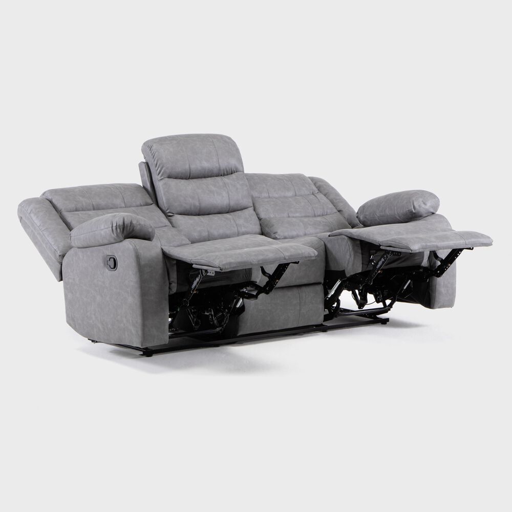 Sof&aacute; 3 Cuerpos Reclinable Moderno Roma Km060s image number 5.0