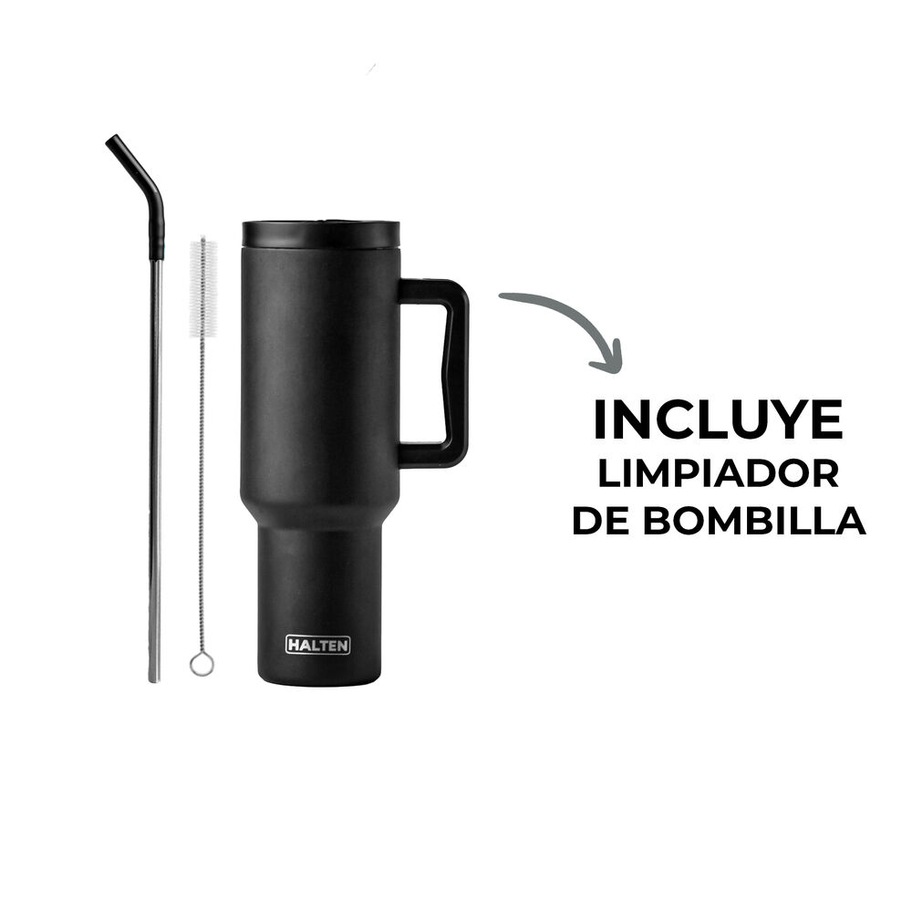 Vaso Térmico Negro Quencher De 1,2lts Con Bombilla image number 5.0