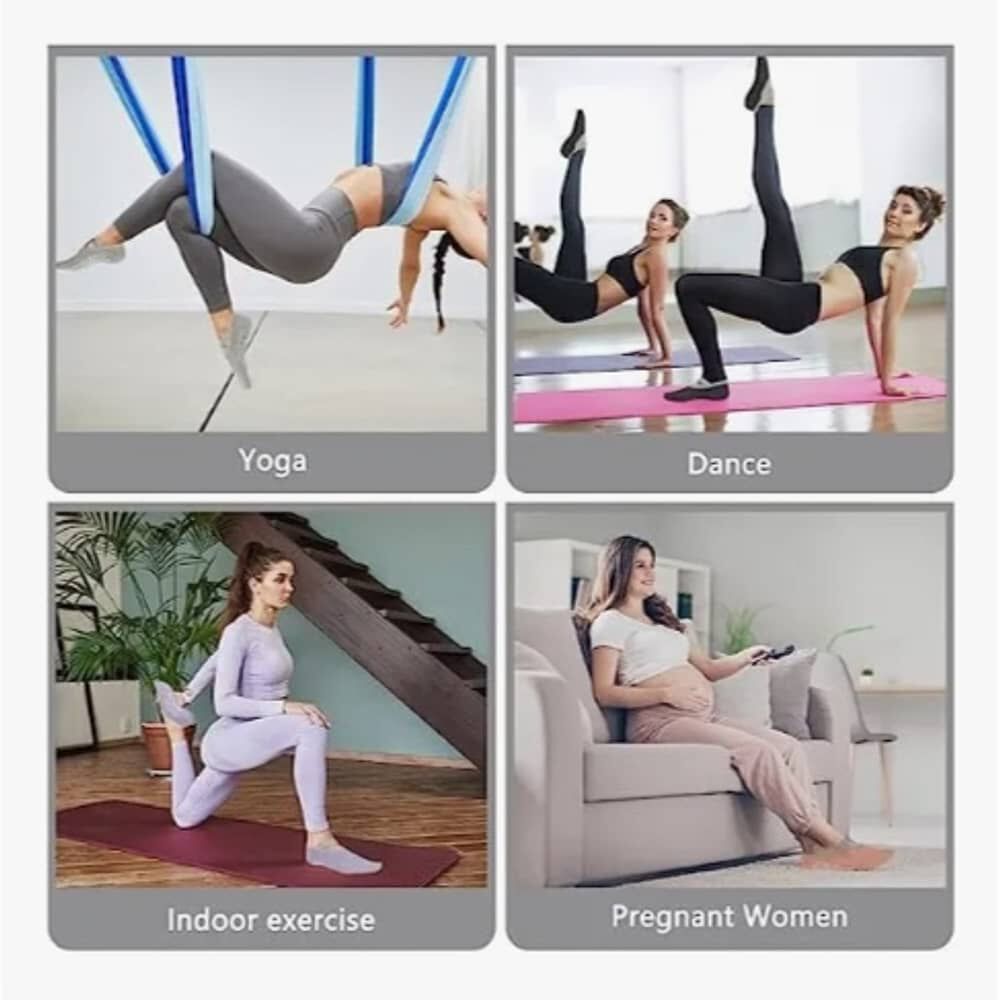 Calcetines Antideslizantes Yoga Pilates Set 4 Pares image number 3.0
