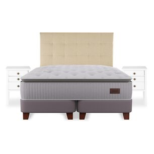 Cama Europea Flex Heritage / Super King / Base Dividida + Set De Maderas