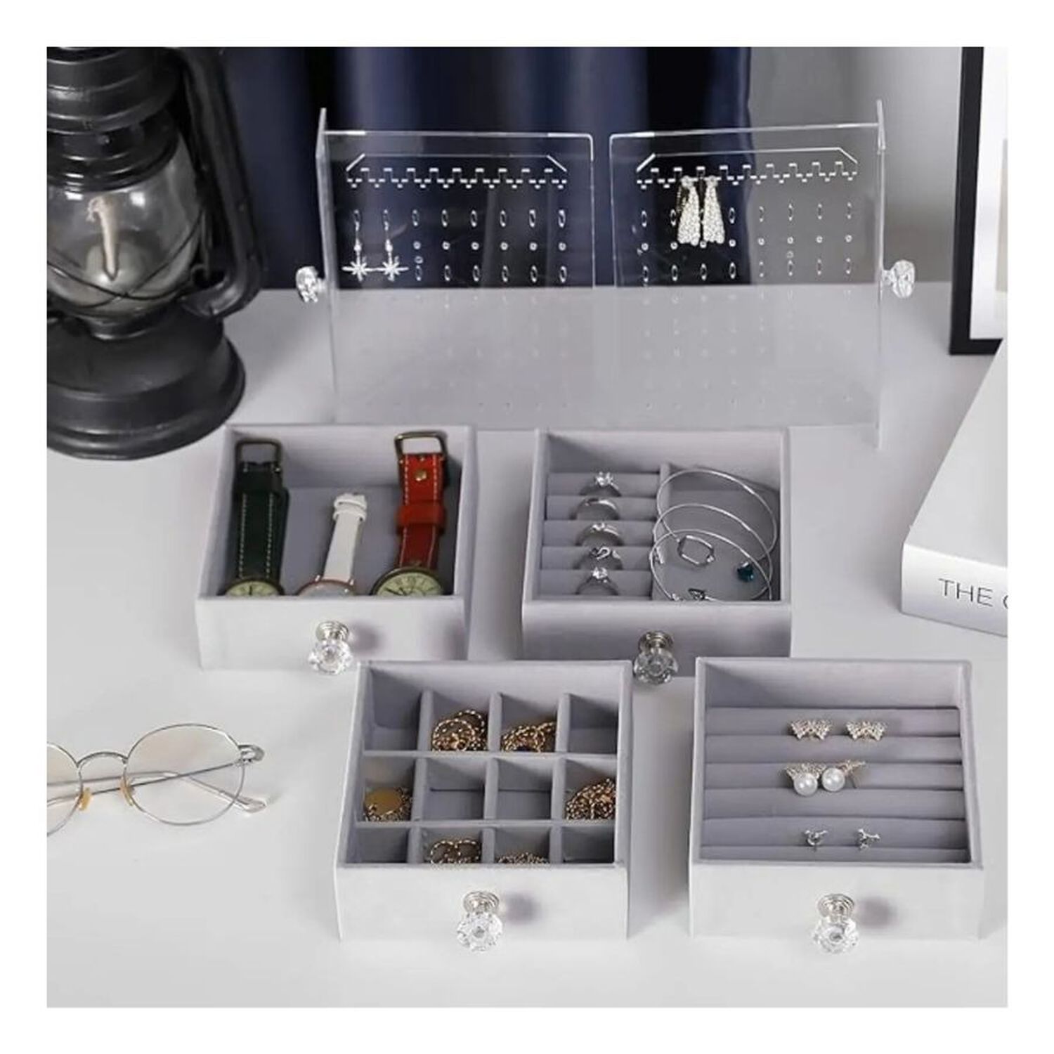 Organizador De Joyas Joyero Acr&iacute;lico Con Cajones Y Exhibido image number 2.0