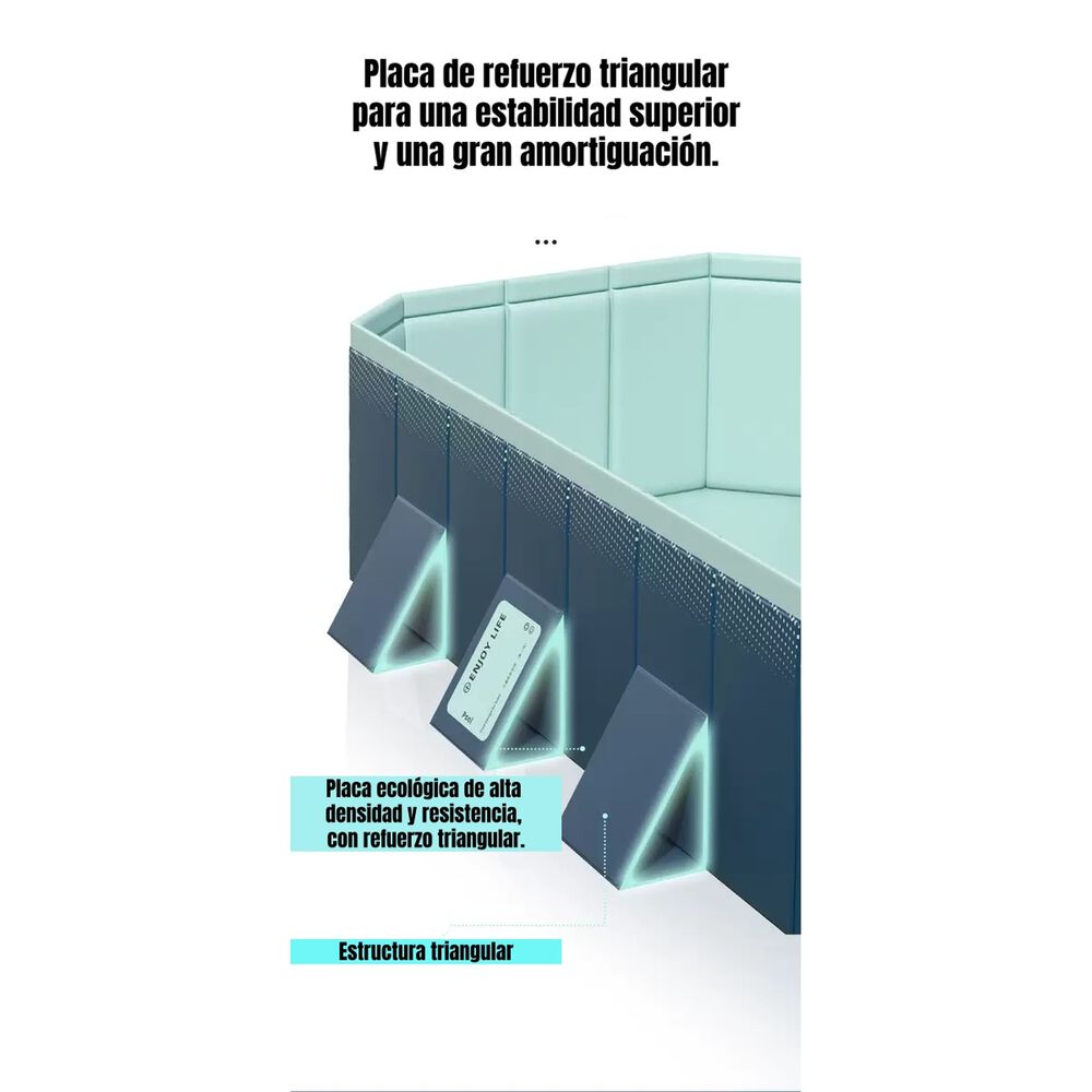 Piscina Plegable No Requiere Inflado 400cm Ni&ntilde;os Lubabycas image number 3.0