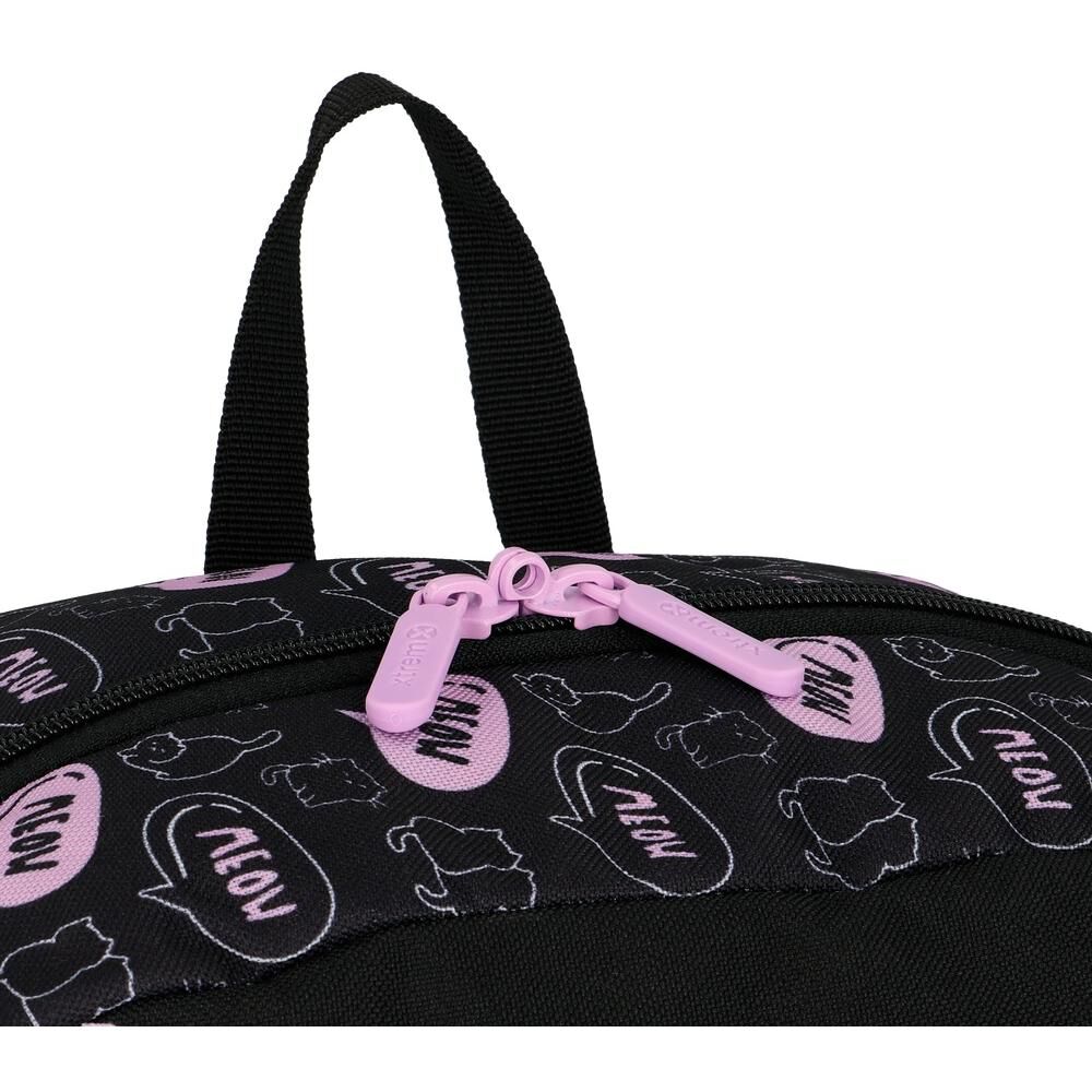 Megapack 6xt Mochila Ni&ntilde;a Xtrem Gatos Negro/morado image number 6.0