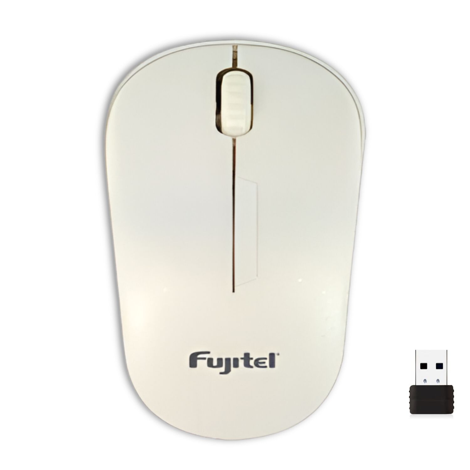 Mouse Inal&aacute;mbrico Ultra Silencioso 1200dpi Fujitel Blanco image number 0.0