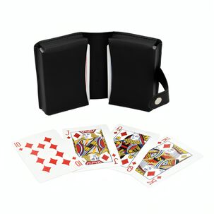 Juego De Naipes Estuche Cuero Vegano Wayu