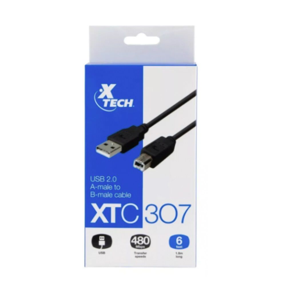 Cable Usb 2.0 Tipo A - Tipo B 1.8mt image number 1.0
