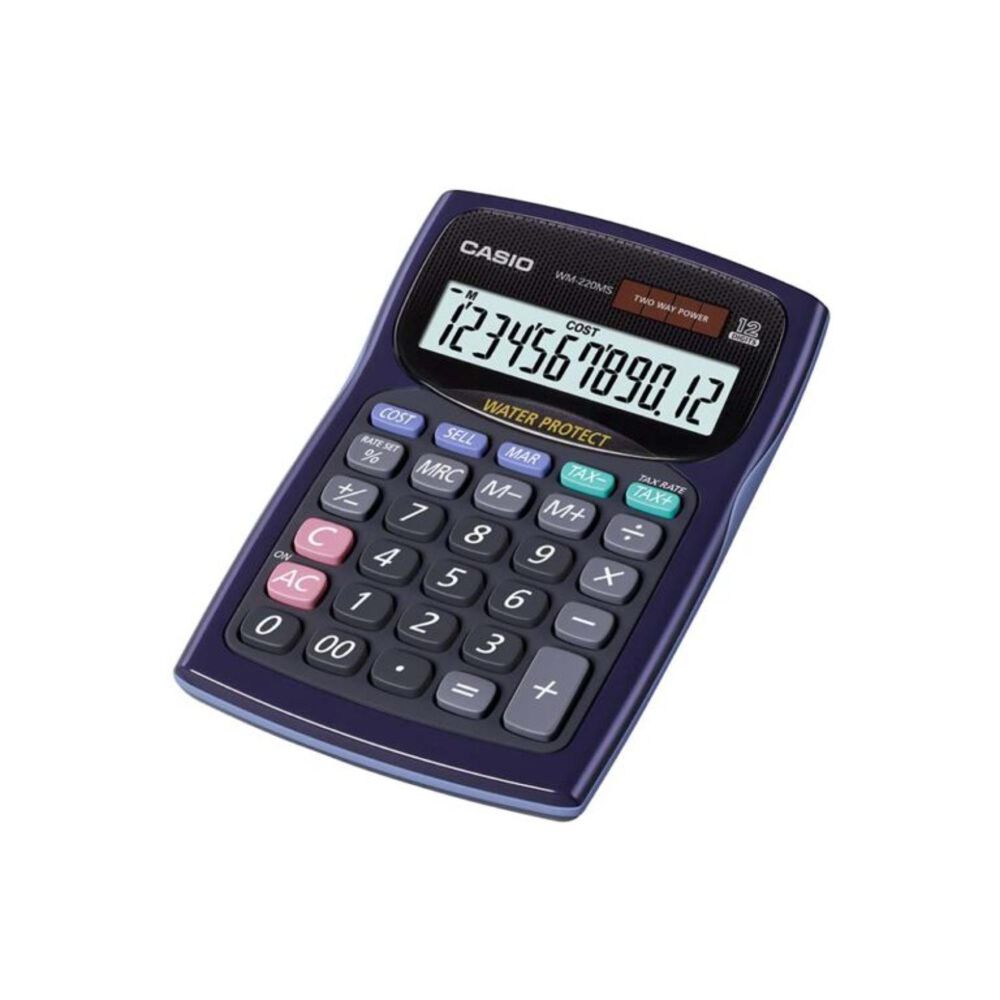 Calculadora De Escritorio 12 Digitos Azul Wm-220ms-bu image number 1.0