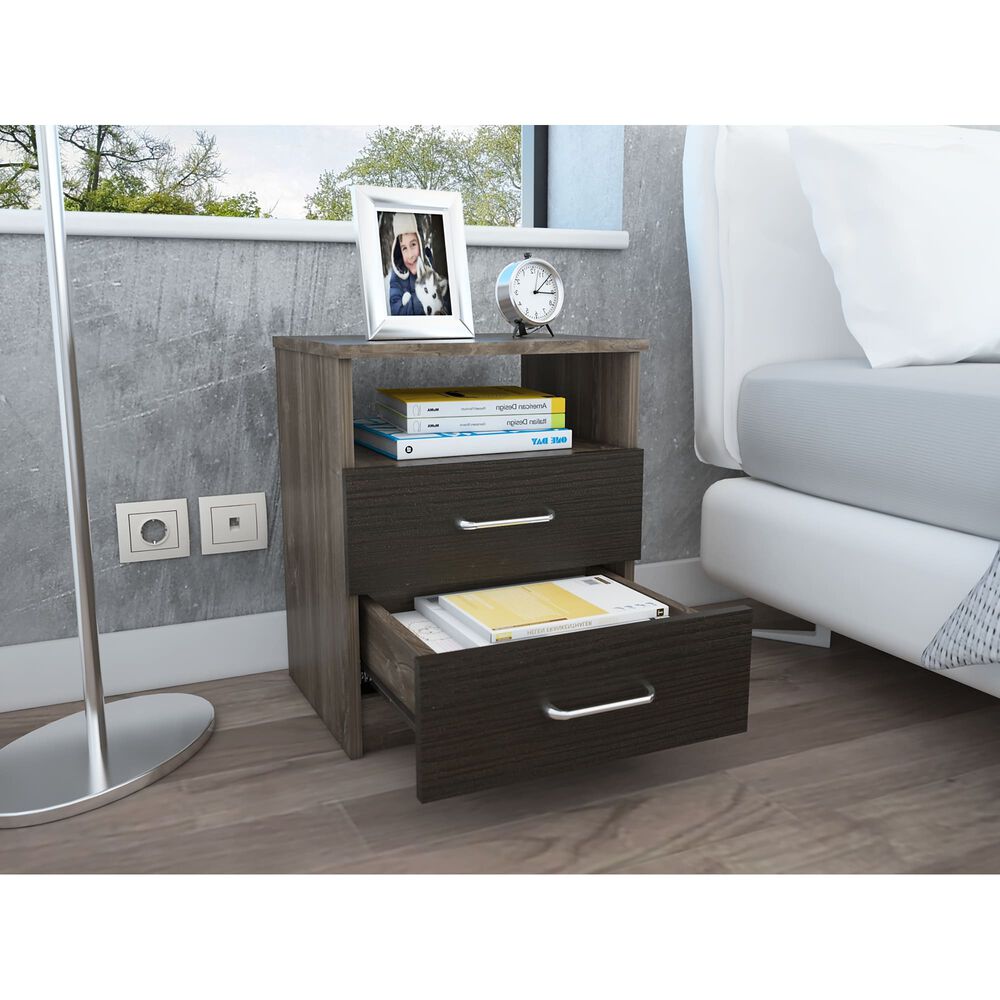 Velador 2 Cajones Fm-025n - Negro image number 6.0