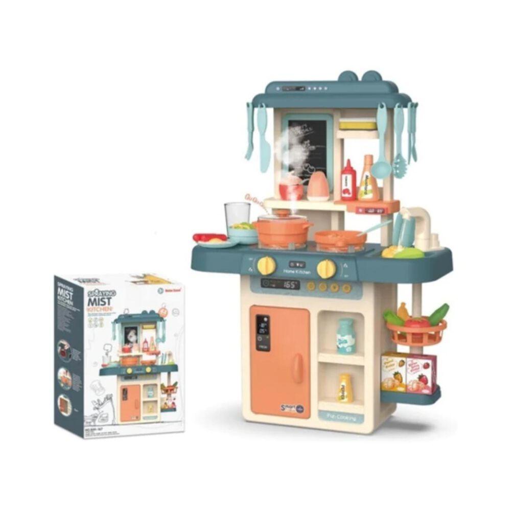 Juguete Set Cocina 42 Piezas Luz Sonido Azul Infantil 63cm image number 3.0