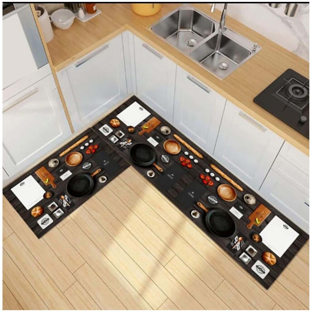Pack De 02 Alfombra Para Cocina Con Antideslizantes Md16 image number 0.0