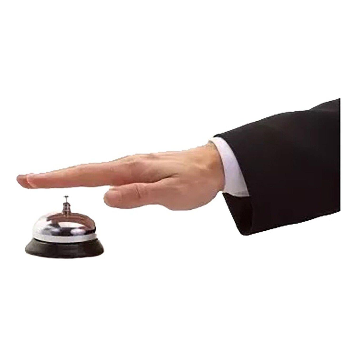 Campanilla De Recepci&oacute;n Hotel Cocina Profesional Cromo 8,7cm image number 1.0