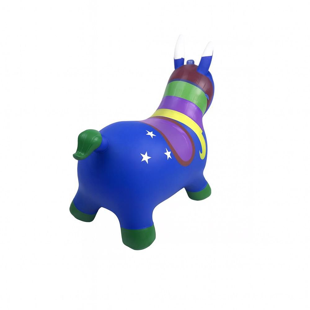 Pony Unicornio Saltarín De Goma Con Sonido Color Azul Niños image number 2.0