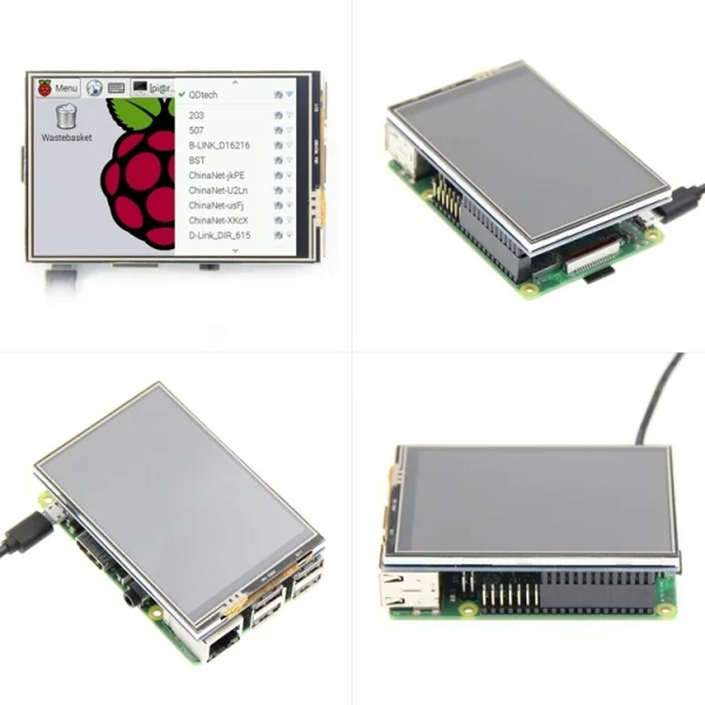 Pantalla Táctil Lcd 3.5" Para Raspberry Pi 3b/3b+/4b image number 1.0