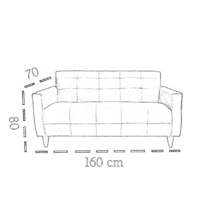 Sofá Ruzam Mobel Urbano / 3 Cuerpos