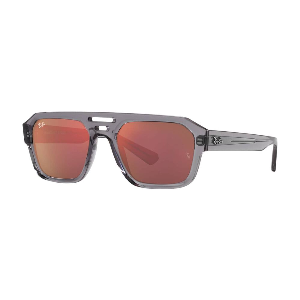 Lentes De Sol Corrigan Transparent Gray Espejados Bio-based Sustentable Ray-ban image number 1.0