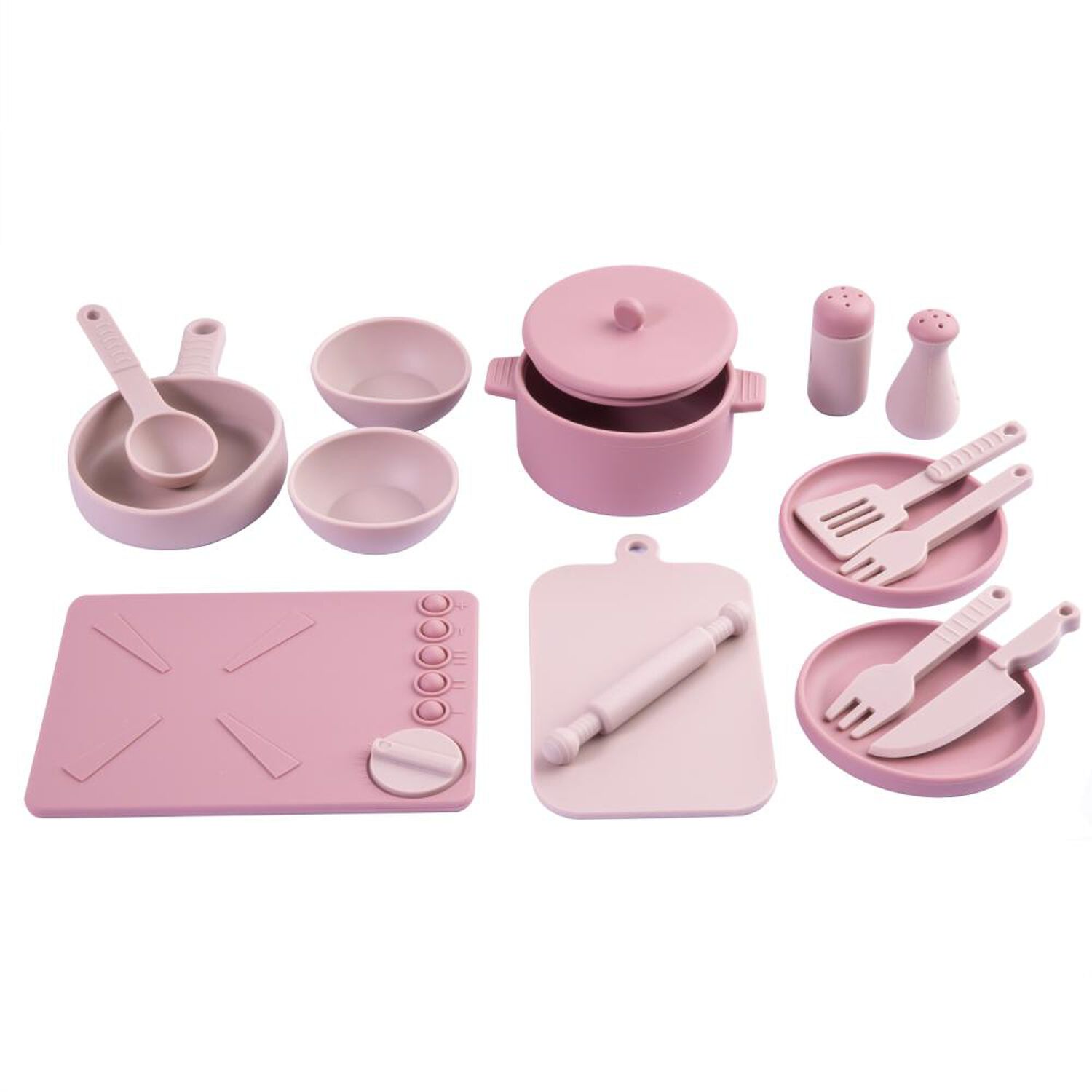 Cocina De Juguete Bebesit Montessori Silicona Rosada image number 0.0