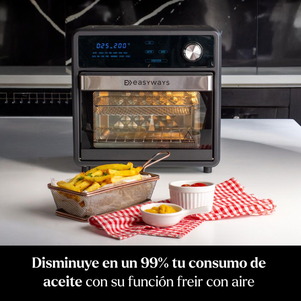 Freidora De Aire Air Fryer Crunch 15 L Easyways image number 8.0