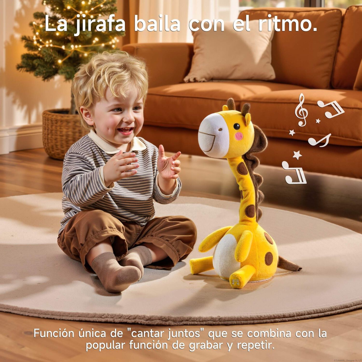 Juguete Musical Jirafa Interactiva 4 En 1 Tm295 By Lubabycas image number 2.0