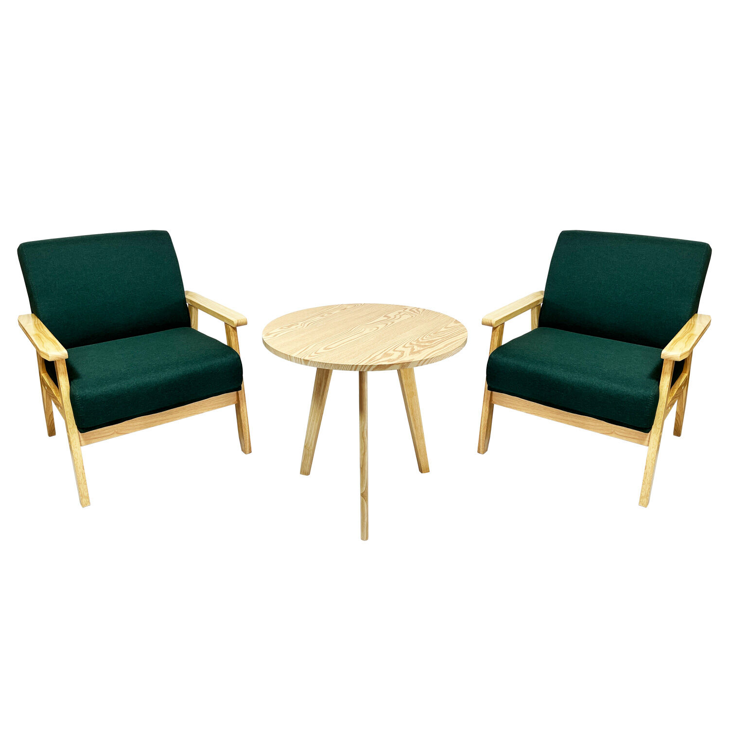 Set Poltronas + Mesa Nature Verde Esmeralda image number 0.0