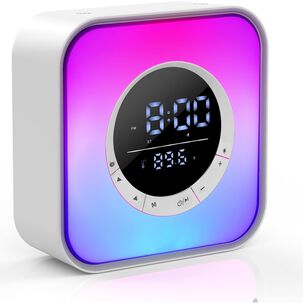 Parlante Bluetooth Rgb Despertador Reloj Temperatura Spg-134
