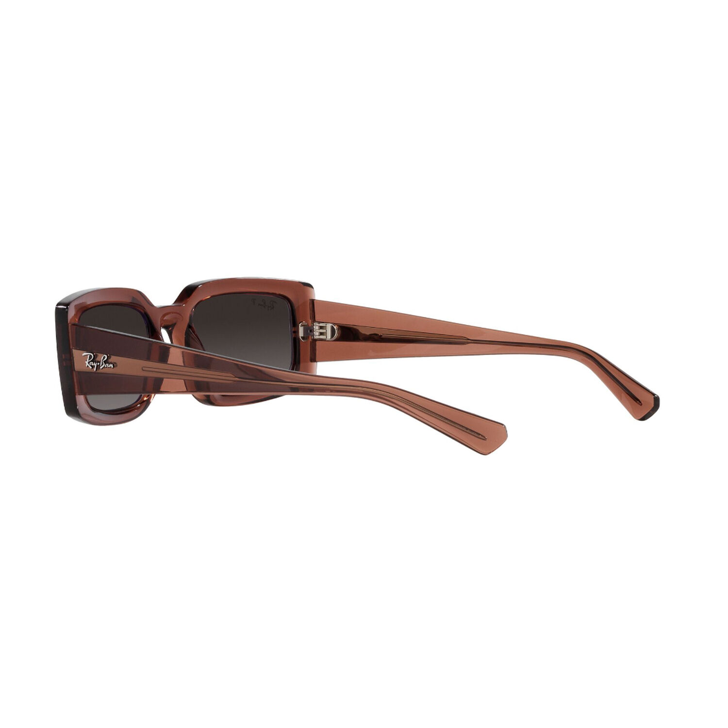 Lentes De Sol Kiliane Transparent Brown Polarizados Bio-based Sustentable Ray-ban image number 4.0