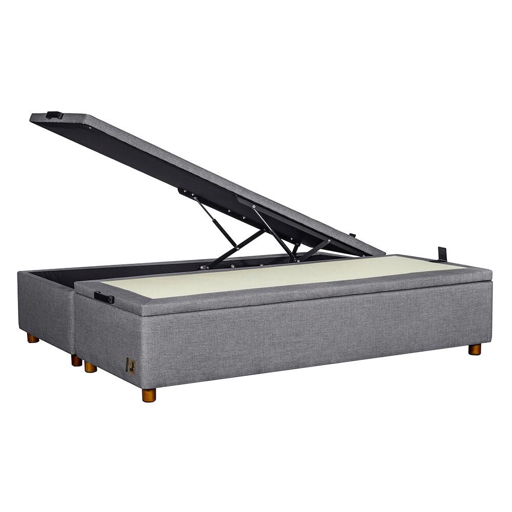 Base Cama Mons Ba&uacute;l 190 Bd Gris / 2 Plazas / Base Dividida image number 3.0