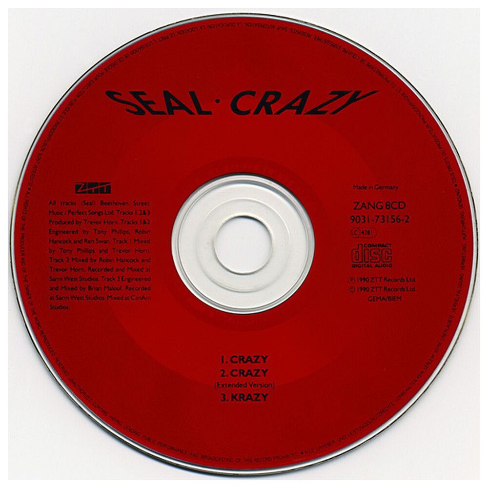 Seal - Crazy | Cd Single Usado image number 3.0